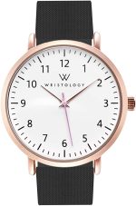 Wristology 19 Options - Maxi Numbers Watch, Silicone Band - Interchangeable Silicone Strap - Easy to Read Analog Face with Second Hand for Women, Men, Nurses, Teachers, Seniors, EMT Olivia
